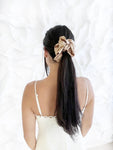 *Boston* The Luxe Satin Scrunchie - Dark Gold/Bronze