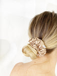 *Boston* The Luxe Satin Scrunchie - Dark Gold/Bronze