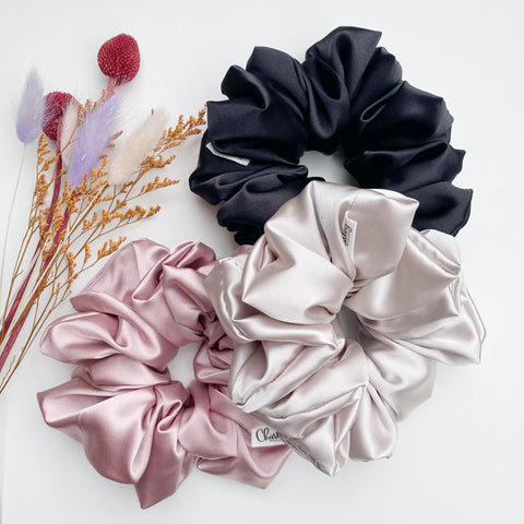 The Luxe Satin Scrunchies – Charley Melbourne